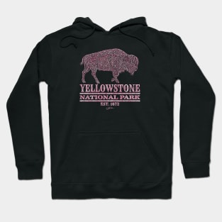 Yellowstone National Park Walking Bison Hoodie